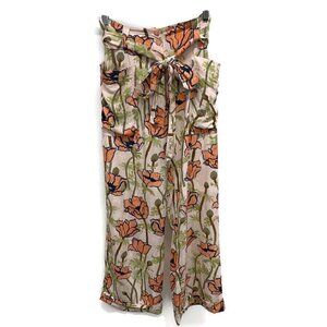 Tory Burch Peach Silk w/Coral & Green Pants